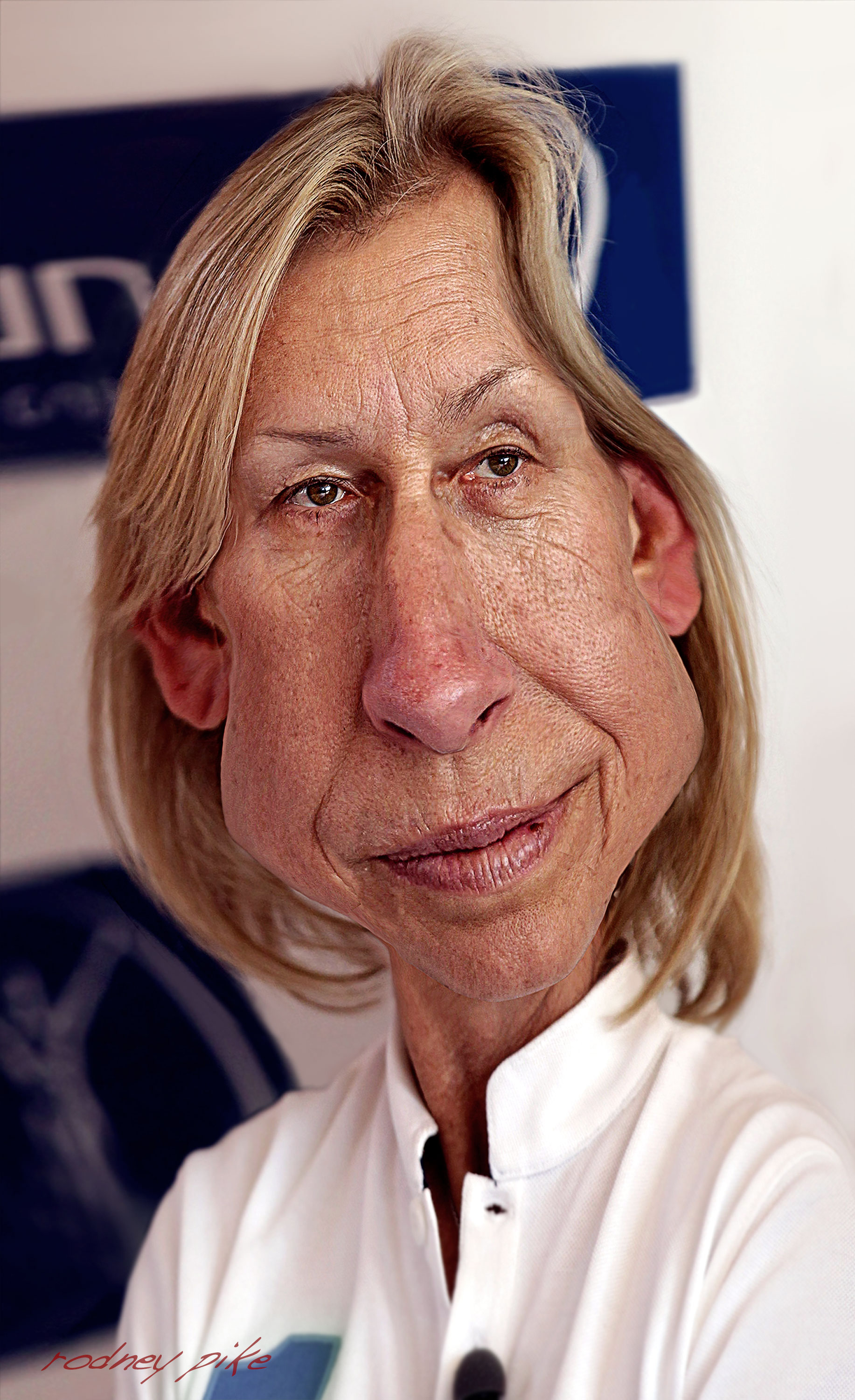 Martina Navratilova 1833 x 3000 Rodney Pike Art