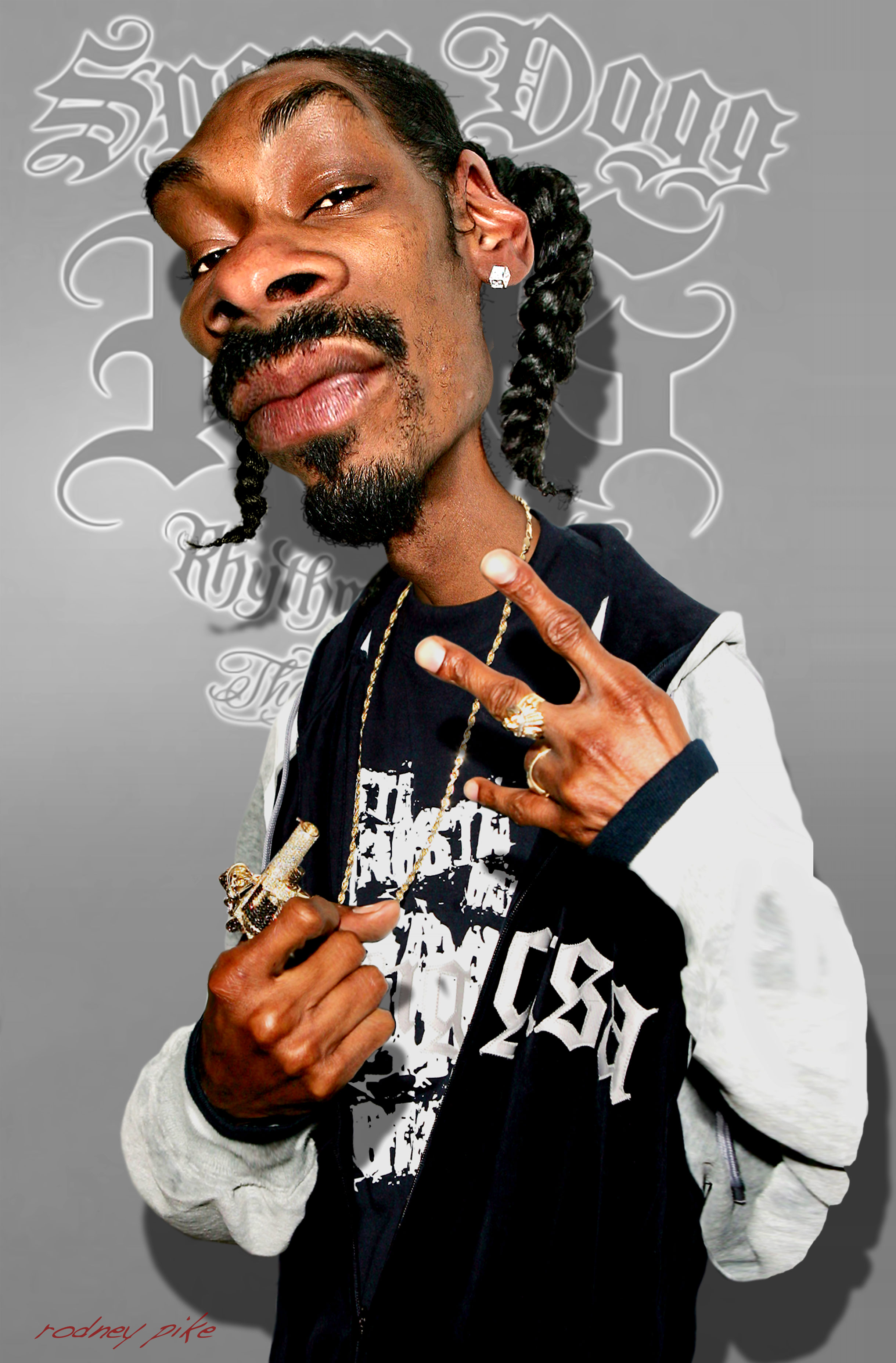 Rodney Pike Humorous Illustrator Happy Birthday Snoop Dogg